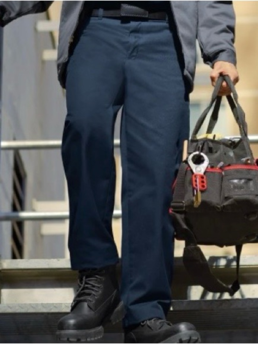 RED KAP INDUSTRIAL WORK PANTS PT20 MENS SZ 34 NAVY BLUE UNIFORM PANT NEW